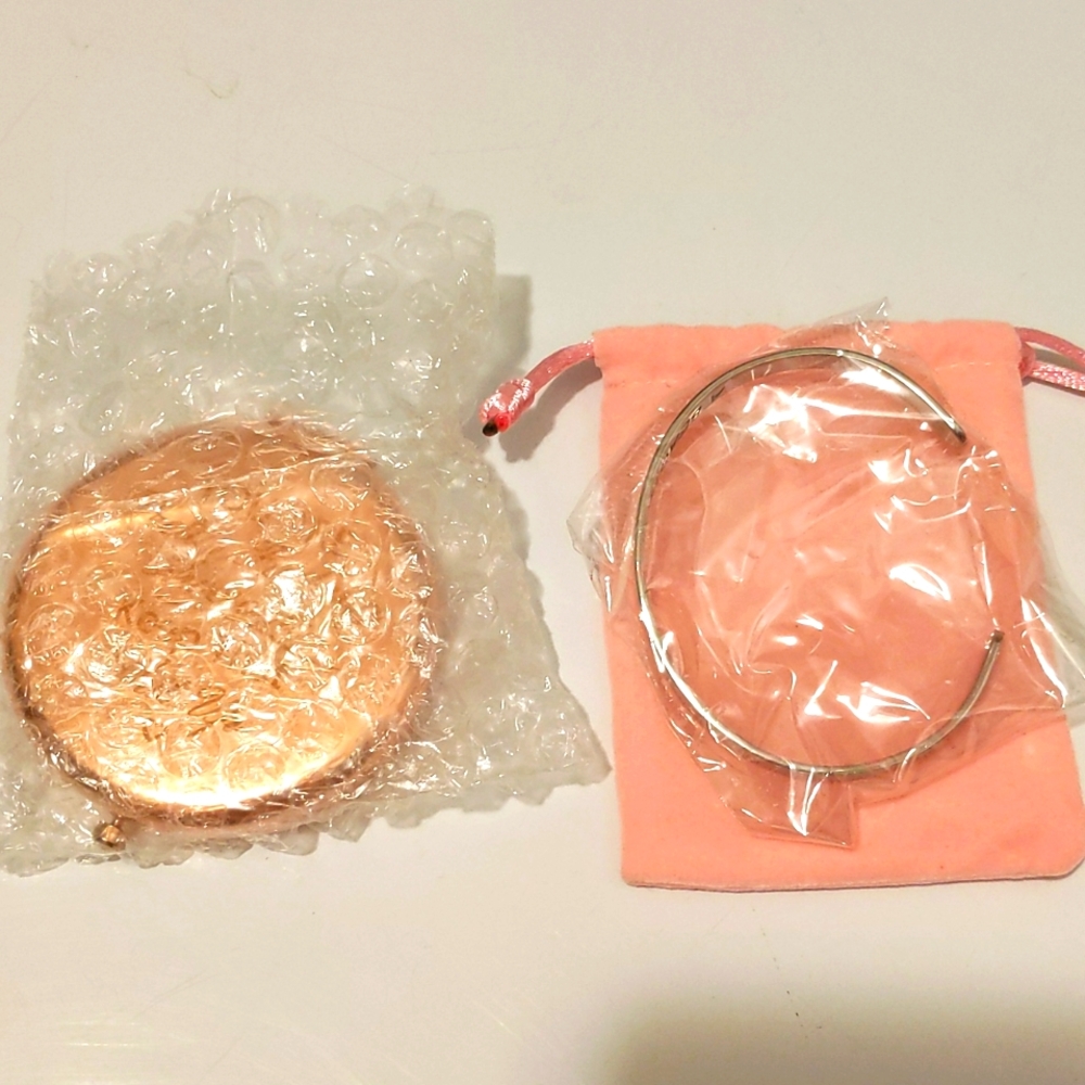 Cheeky girly gifts, unused, mirror & bracelet